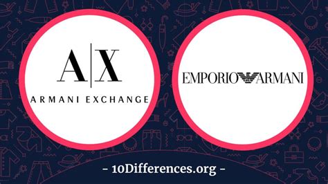 diferencia entre armani exchange y emporio armani